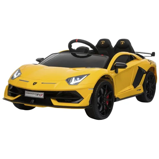 "Elektroauto Lamborghini SVJ lizenziert Kinderfahrzeug Kinderauto für 3-8 Jahre mit Fernsteuerung MP3/USB Licht Musik Kun image"
