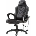 Bürostuhl Ergonomisch Massagesessel Gaming Stuhl Schwarz