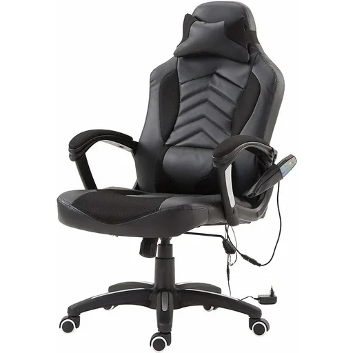 "Bürostuhl Ergonomisch Massagesessel Gaming Stuhl Schwarz image"