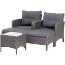 Rattan Sofagarnitur als 5-teiliges Set