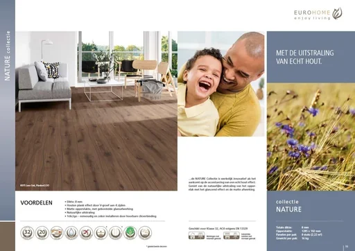 "Nature Laminatboden Heritage Barnwood 8 mm 2,22 m² image"