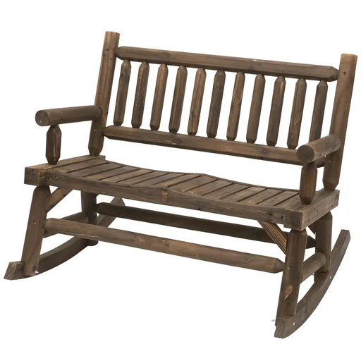 "Schaukelbank mit Armlehne dunkelbraun image"