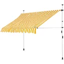 Klem Sonnensegel gelb/weiß 250cm
