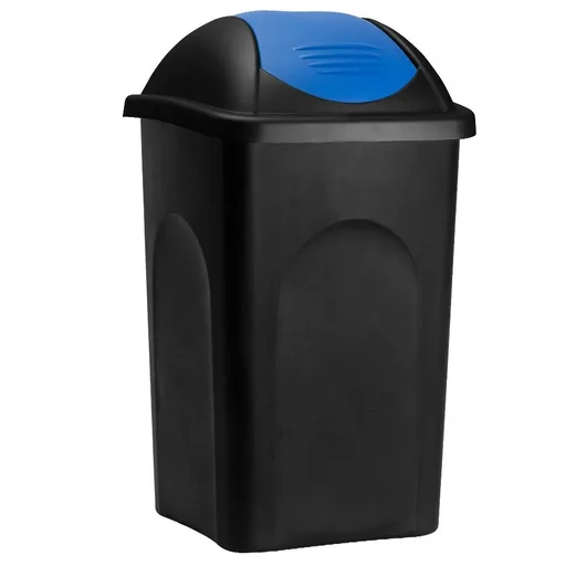 "Abfallbehälter schwarz/blau 60 Liter image"