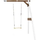 Einzel-Anbauschaukel Weiß/Braun