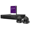 ip-überwachungskamera-set - 4-kanal-netzwerk-videorekorder - 2 x ip-dome-kamera - festplatte 1 tb - kabel