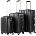 Hartschalenkoffer-Set - Grundlinie Schwarz M/L/XL