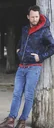 Wendejacke, Farbe marine/rot, Gr.2XL
