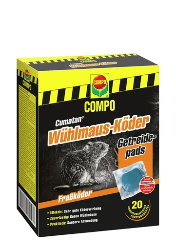 "Wühlmaus-Köder Cumatan - anwendungsfertige Beutel 20 x 10 g image"