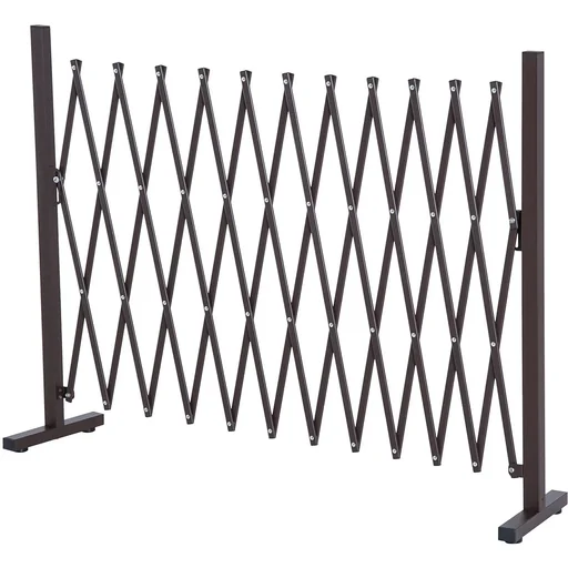 "Scherengitter Absperrgitter Garten Braun 300cm image"