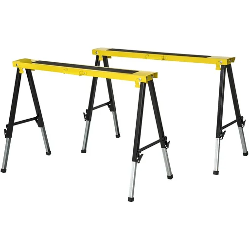 "Arbeitsbock 2-er Set klappbar Gelb+Schwarz image"