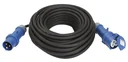 CEE Verlängerung 230V, 25m, schwarz
