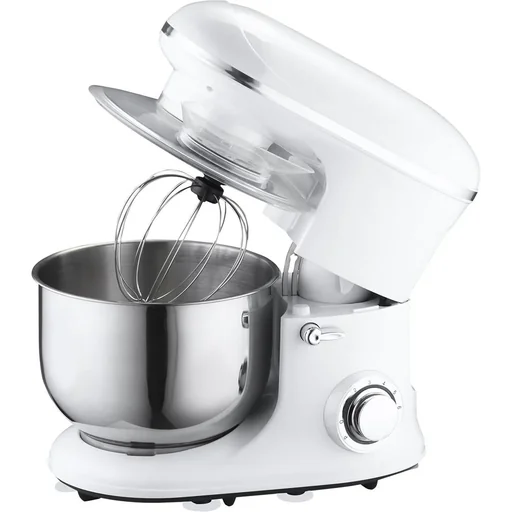 "elektrisches Handmixer-Set 2-in-1 Handrührer mit Tischständer 5,5 L-Rührschüssel 1200 W 6 Geschwindigkeiten + Impuls-Mod image"