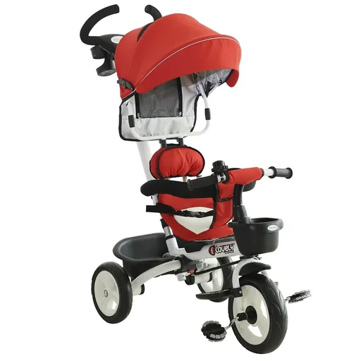 "4-in-1 Kinderdreirad mit Sonnendach image"