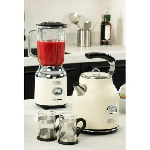 "Retro SET - Mixer 1.5L + Wasserkocher 1.7L - Weiß image"