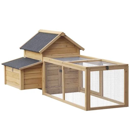 "Hühnerstall Spielhaus mit Nistkasten Massivholz image"