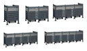 Mülltonnenverkleidung Planum 2er Box, 120 cm, antharzit