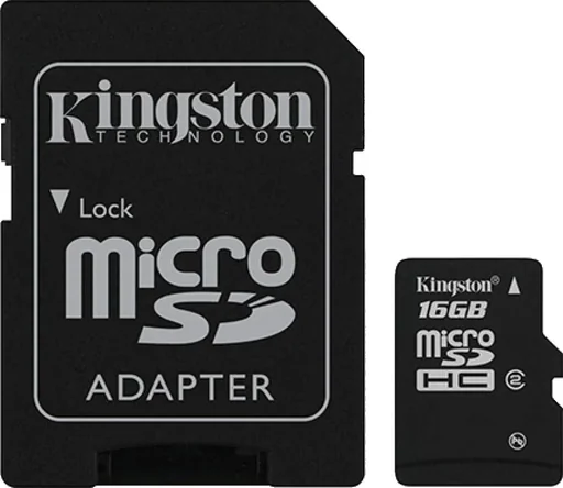 "16 GB Micro SD Karte mit Adapter image"