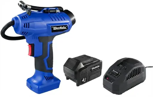"Akku-Luftpumpe 18 Volt, mit Akku 4A und Ladegerät image"