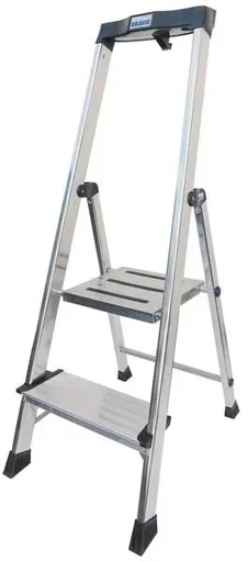 "Stufen-Stehleiter Safepro (Alu) mit 2 Stufen und Sicherheitsbügel image"