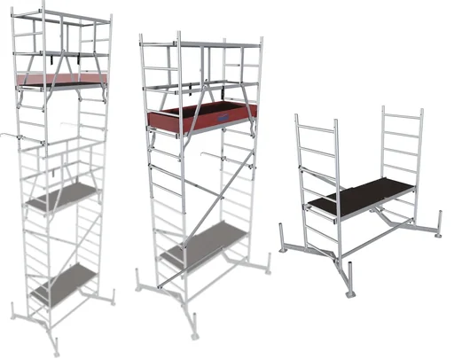 "MONTO ClimTec Alu-Arbeitsgerüst, 1. Aufstockung, Arbeitshöhe ca. 5 m image"