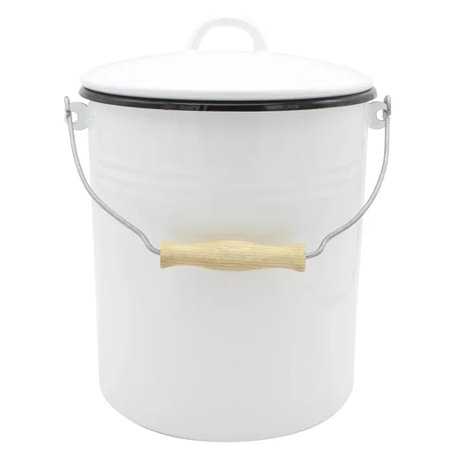 Universaleimer, Emaille, weiß, 10 L