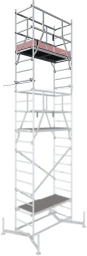 "MONTO ClimTec Aluminium KOMPLETTGERÜST AH 7 m inkl. 125mm Fahrrollen image"