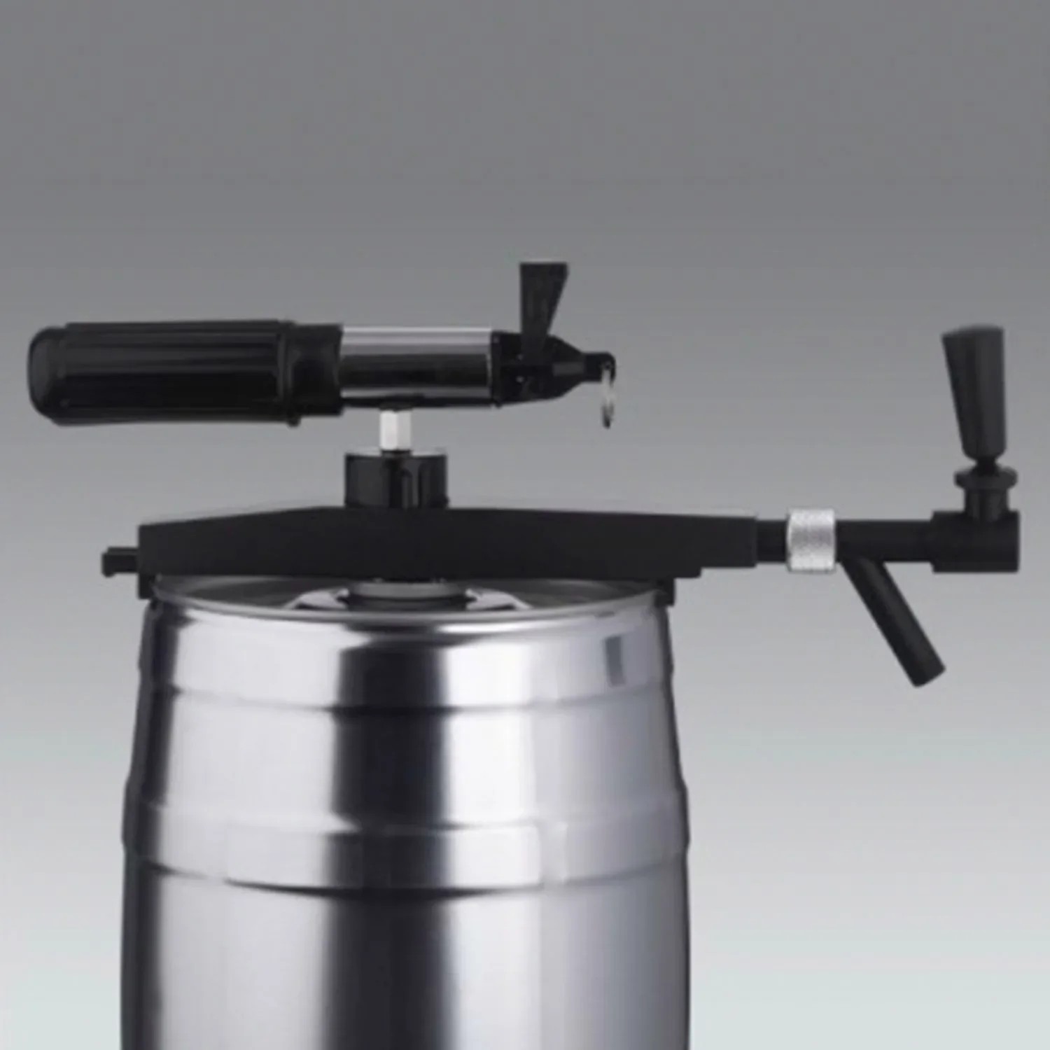 "Profi Zapfhahn mit Handpumpe – Für 5L Partyfässer & Bierfässer (CO2-fähig) image"