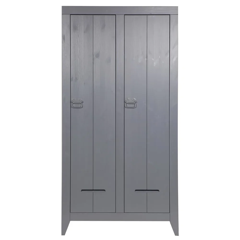 WOOOD Kluis Spind Schrank stahlgrau