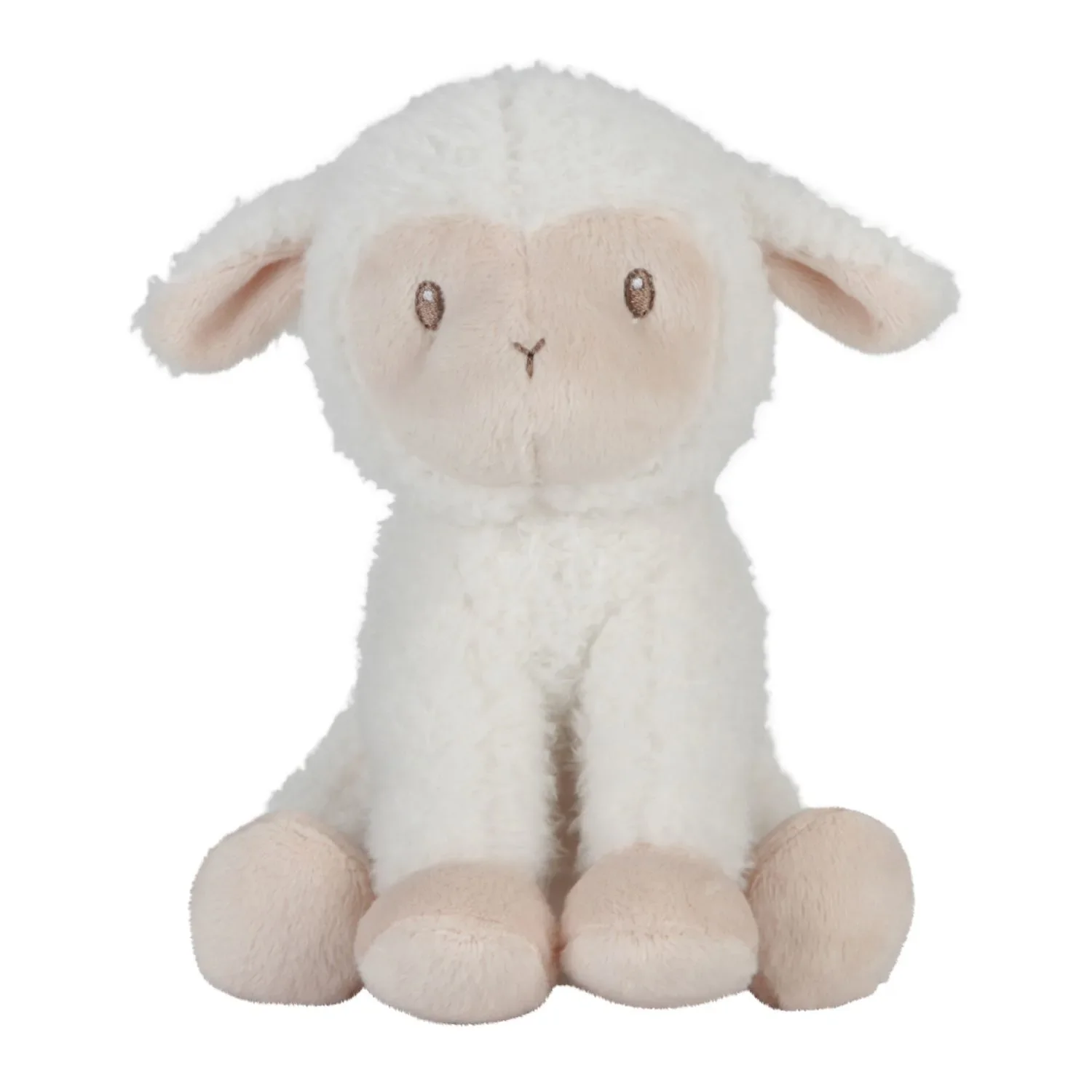 Little Dutch Kuscheltier, Plüschtier, Stofftier Schaf - Little Farm, aus weichem Stoff - Perfekt zum Spielen & Schmusen, 17cm