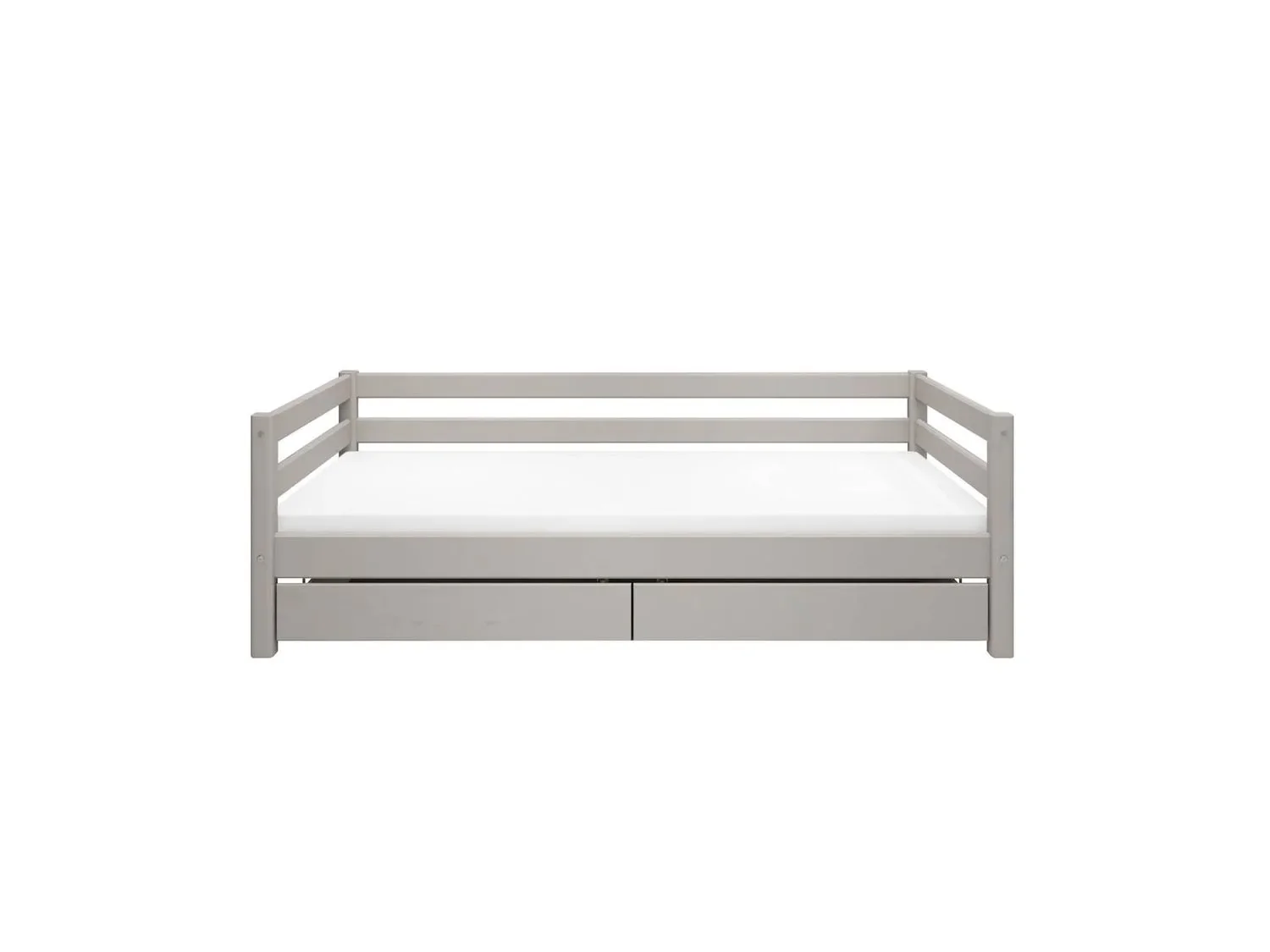 FLEXA Classic Kinderbett, Einzelbett - Gemütliches Sofa-Bett mit 2 Schubladen & 