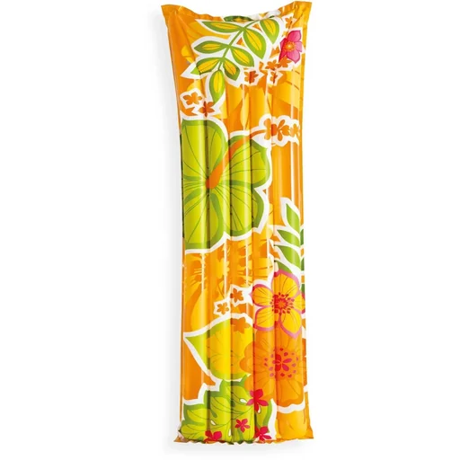 "Strand Luftmatratzen mit trendigem Blumendruck orange image"