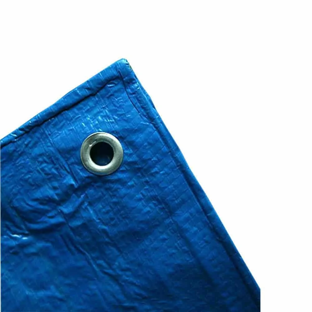 Gewebeplane 5x6m (30m²) blaue, Abdeckplane wasserdicht, reißfest und UV-beständig