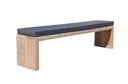 Gartenbank Douglas Holz 180 cm inkl. Wasser- und schmutzabweisendem Kissen Anthrazit
