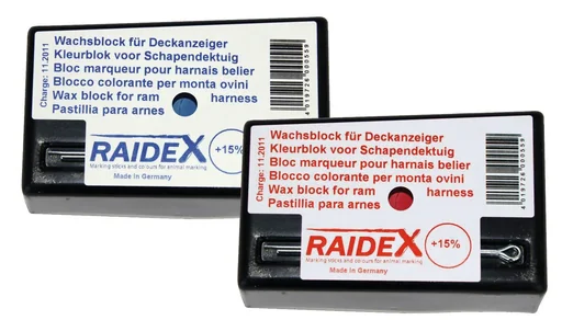 "Wachsfarbblock RAIDEX, rot image"