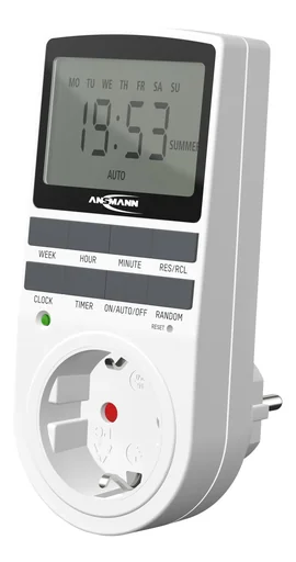 Digitale Wochen - Zeitschaltuhr mit 10 EIN- / AUS-Schaltmöglichkeiten pro Tag