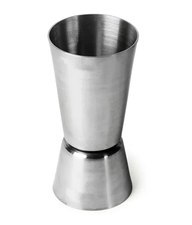 Jigger, Cocktail Messbecher - Edelstahl: Präzise Dosierung für Cocktails & Getränke (30ml & 50ml)