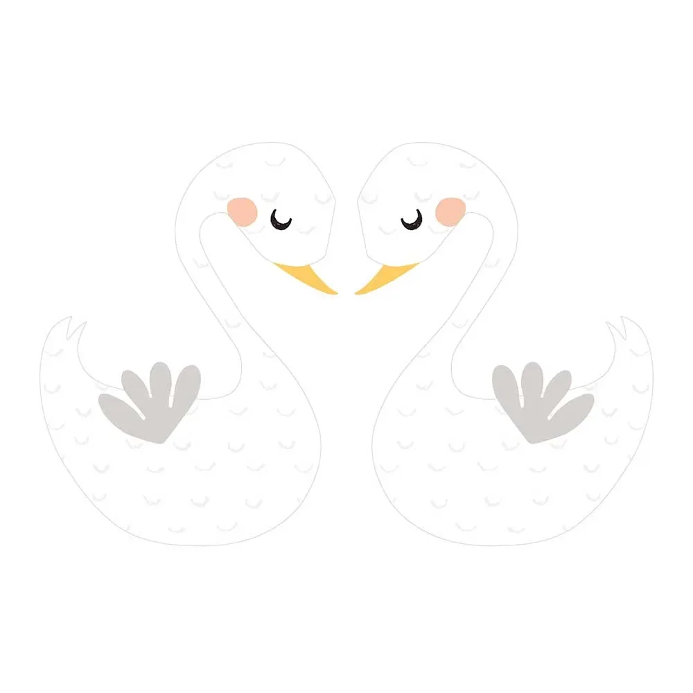 Lilipinso Wandsticker XL Schwanenpaar