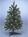 Weihnachtsbaum 150 cm mit Lichterkette, 166 LEDs inklusive Standfuß