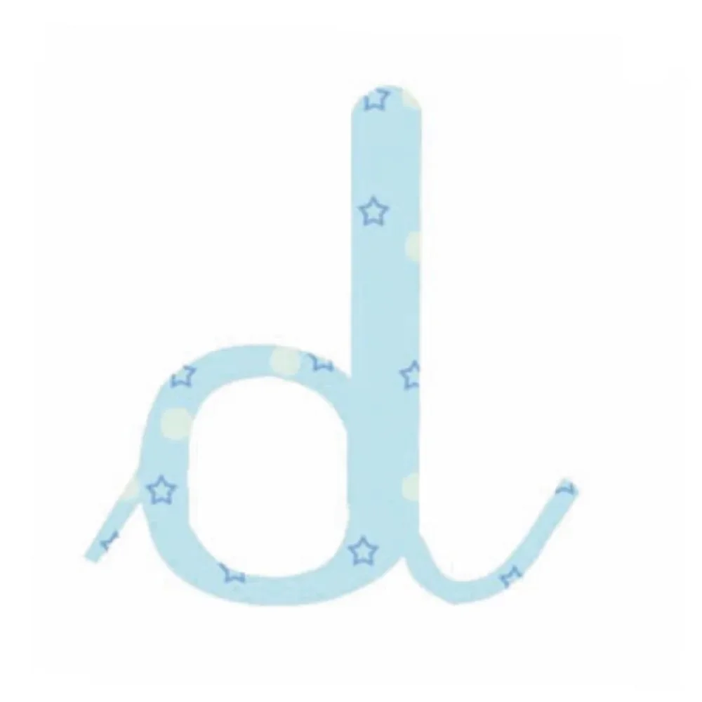 Lilipinso Sticker blau Buchstabe d