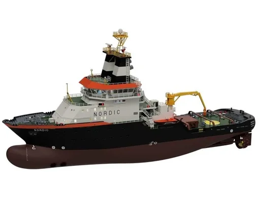"Holzbausatz Rettungsschlepper Nordic im Maßstab 1:72 image"