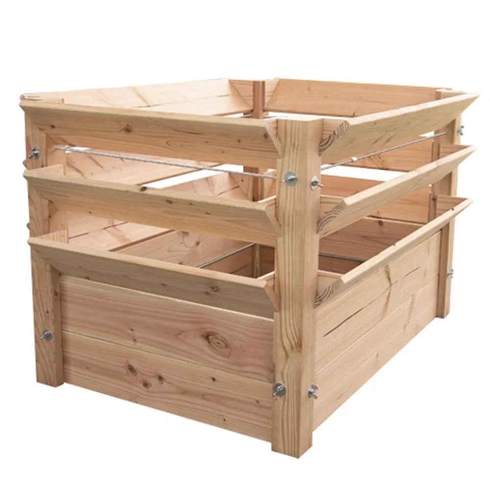 "Westmann Hochbeet Premium XXL, 91×90,5×73 cm, Natur – FSC-Lärchenholz, rückenschonend image"