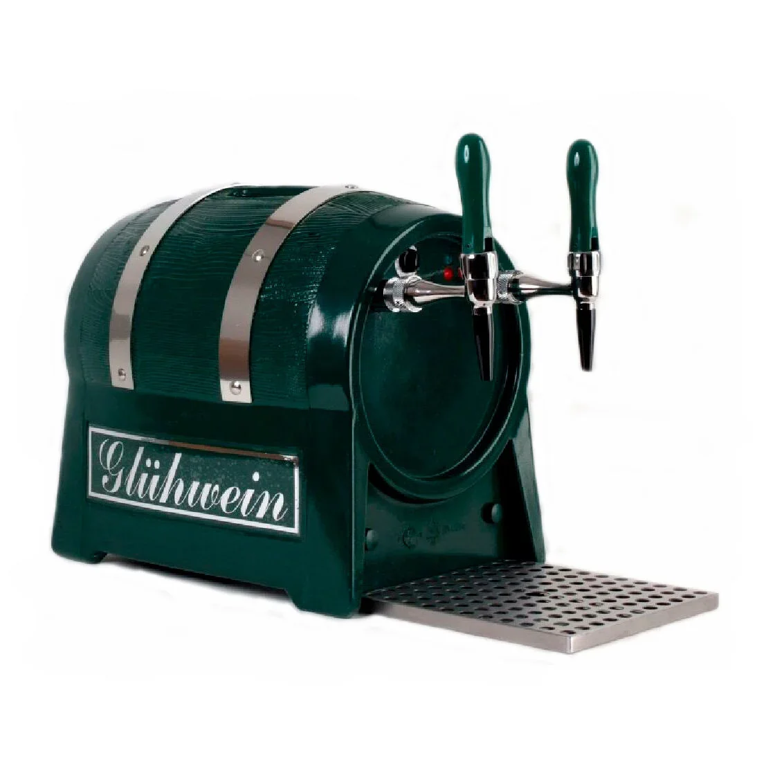 "Glühweinautomat, Glühweinwärmer, Glühweinzapfanlage - Getränke-Durchlauferhitzer 3kW, Fassform, 2-leitig, mit elektrischer Pumpe image"