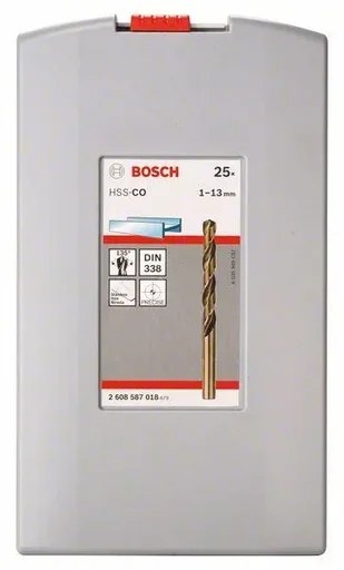 "ProBox Metallbohrer-Set HSS-Co, DIN 338 (Kobaltlegierung), 1-13 mm, 25-teilig image"