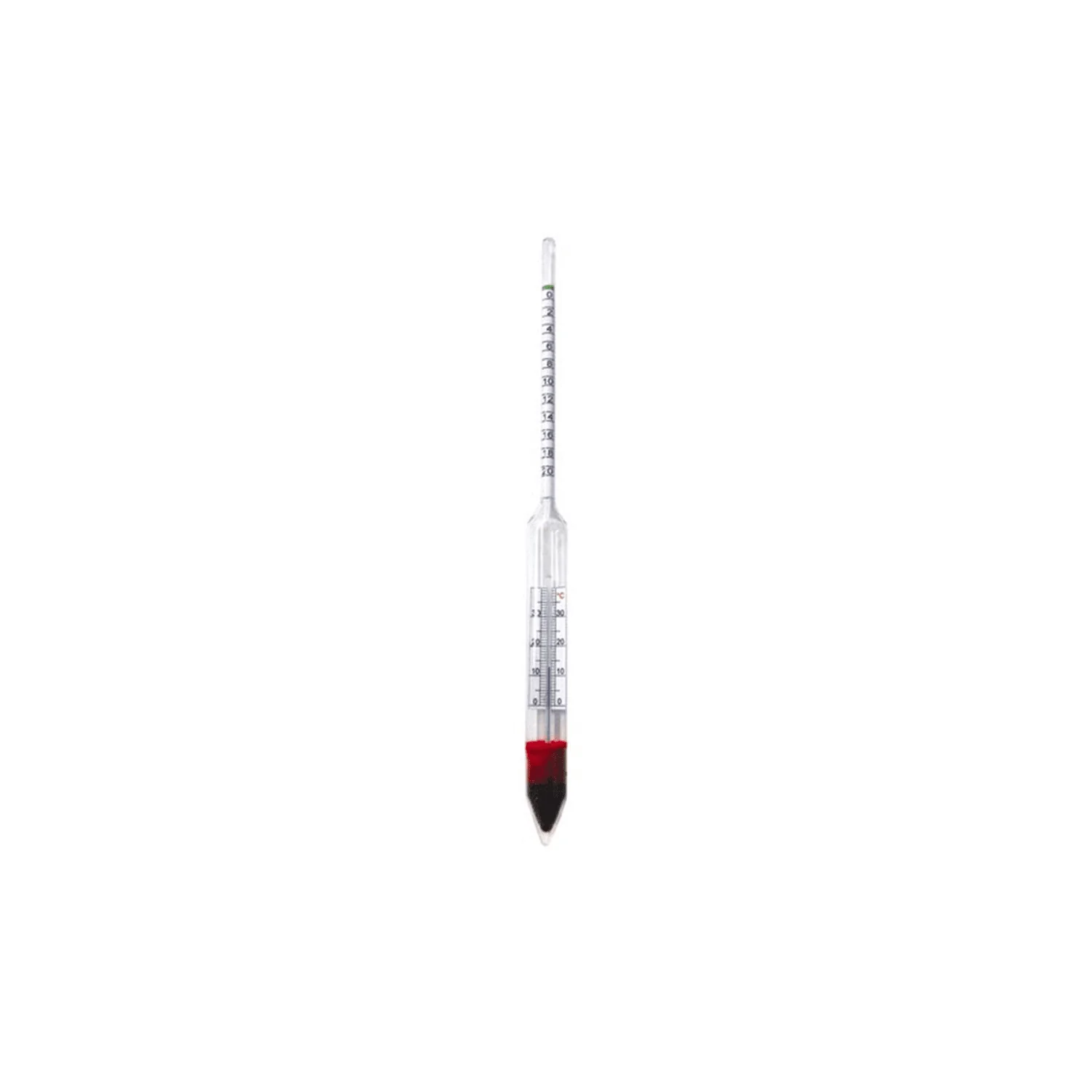 "Bierwürzespindel BREWFERM (10-20 Plato) mit Thermometer - Präzise Dichtemessung für Bier & Würze image"