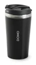 Ersatz-Thermobecher, doppelwandig, Edelstahl, Schwarz/Silber, 400 ml