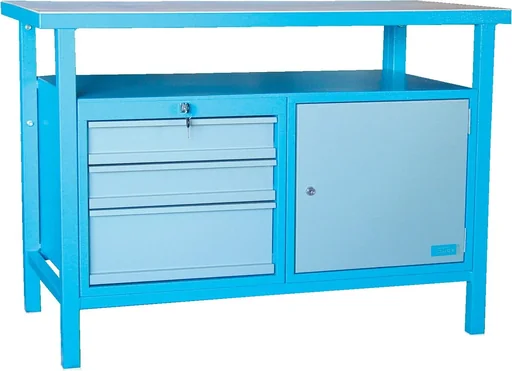 "Werkbank P 1200 SLT mit Schubfächern und Tür abschließbar image"