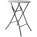 Runder Klapptisch - 80 x 110 cm (ø x H) - Weiß