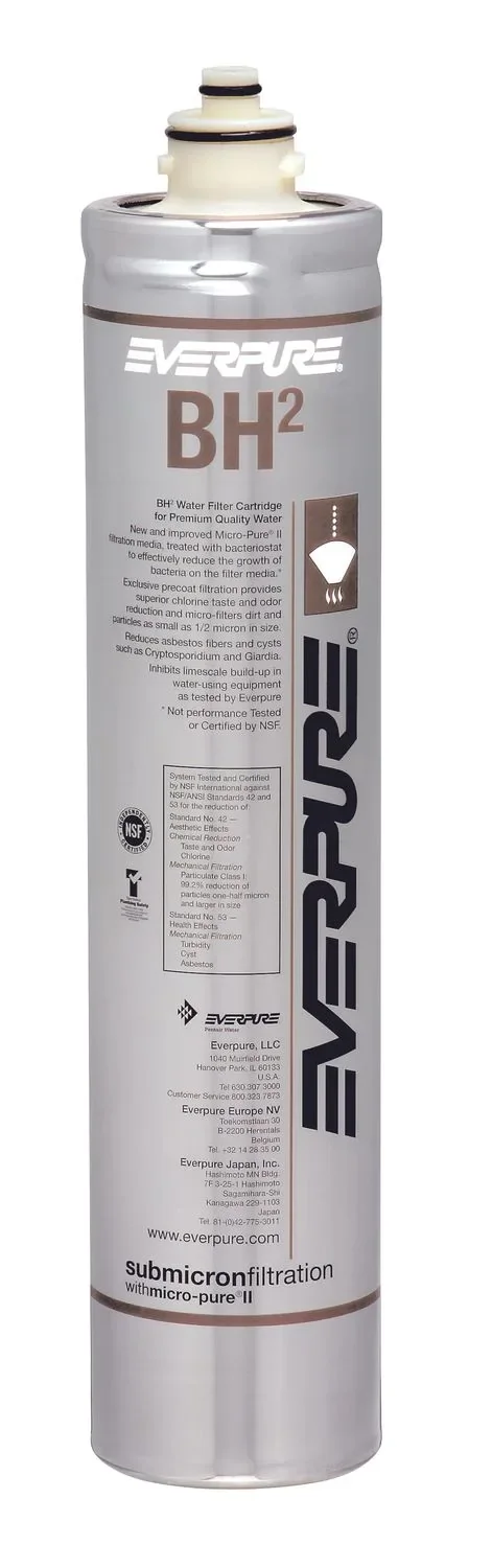 Wasserfilter, Filterpatrone - EVERPURE BH2 für Premiumwasser, Heißgetränkeautomaten, Kaffeemaschinen