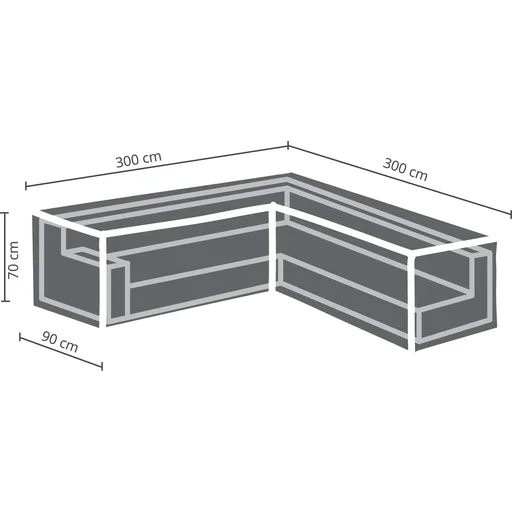 "Outdoor-Abdeckung für L-förmige Lounge-Garnitur - 300 cm image"